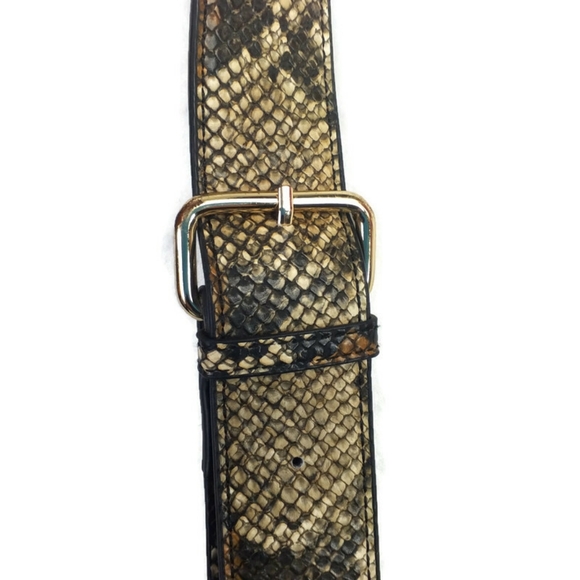 Unbranded Faux Leather Reptile Snake Print Adjustable Purse Strap 1.5" X 50" - Picture 6 of 9